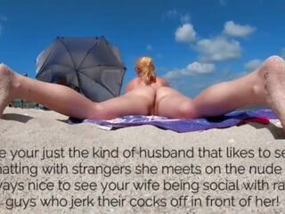 Exhibitionist vrouw mrs kus naakt strand voyeur putz tease&excl; shes een van mijn favoriet exhibitionist wives&excl;