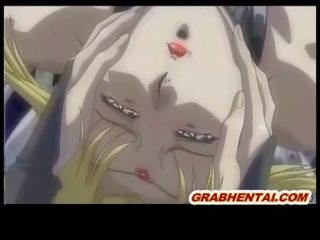 Blondynka hentai fantastyczny brutalnie macki pieprzony